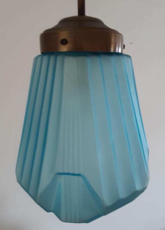 Image 1 of Art Deco Skycraper hanglamp