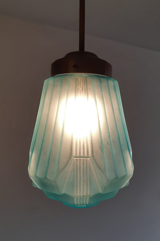 Image 1 of Art Deco Skycraper hanglamp