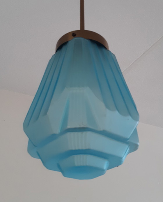 Image 1 of Art Deco Skycraper hanglamp