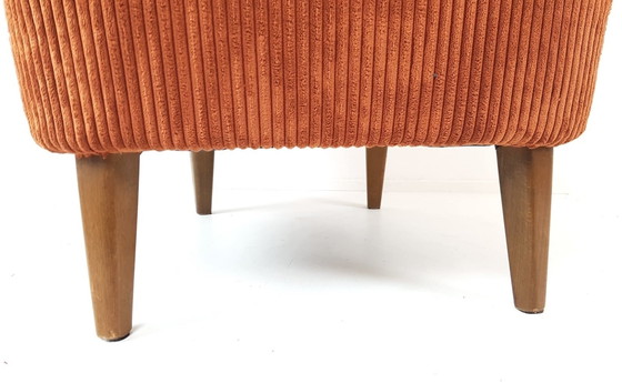 Image 1 of Vintage Artifort Theo Ruth Fauteuil Dames Steenrood Oranje