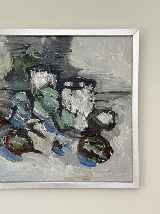 Image 1 of Zweeds olieverfschilderij 1970S