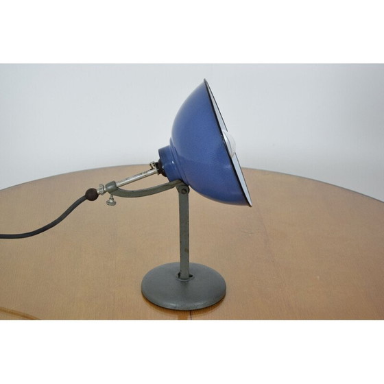 Image 1 of Vintage verstelbare gelakt metalen tafellamp, Tsjechoslowakije 1970