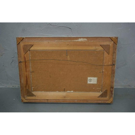 Image 1 of Zweeds modern vintage schilderij van Ove Olson, Frankrijk 1956