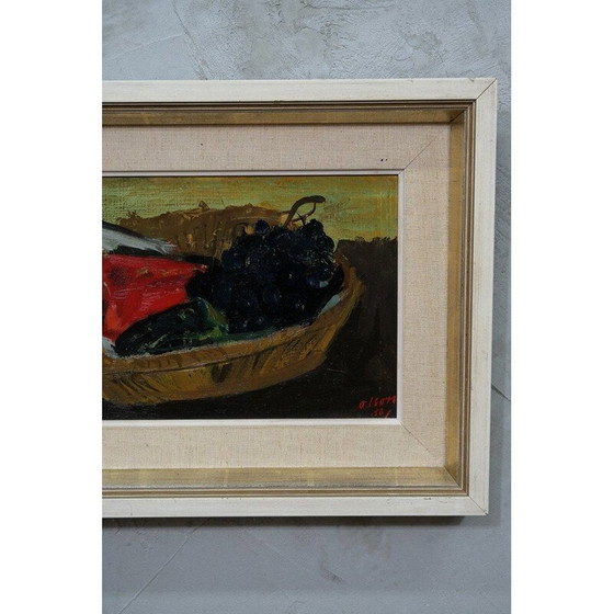 Image 1 of Zweeds modern vintage schilderij van Ove Olson, Frankrijk 1956