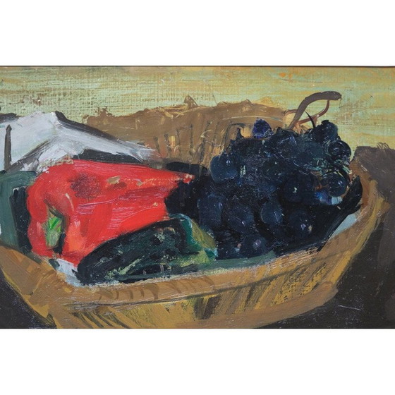 Image 1 of Zweeds modern vintage schilderij van Ove Olson, Frankrijk 1956