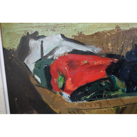 Image 1 of Zweeds modern vintage schilderij van Ove Olson, Frankrijk 1956