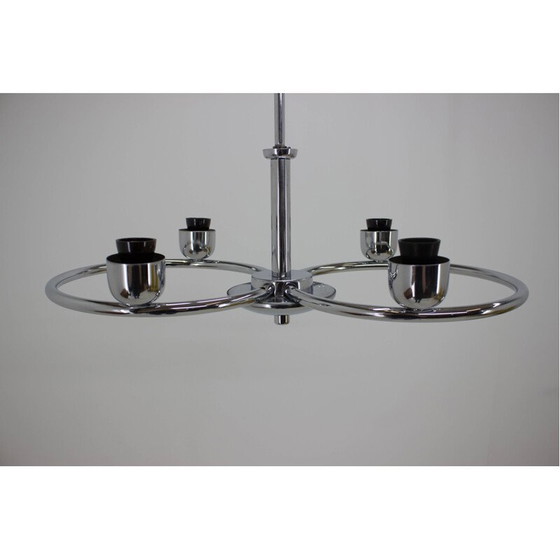 Image 1 of Vintage roze kroonluchter van Drukov 1940