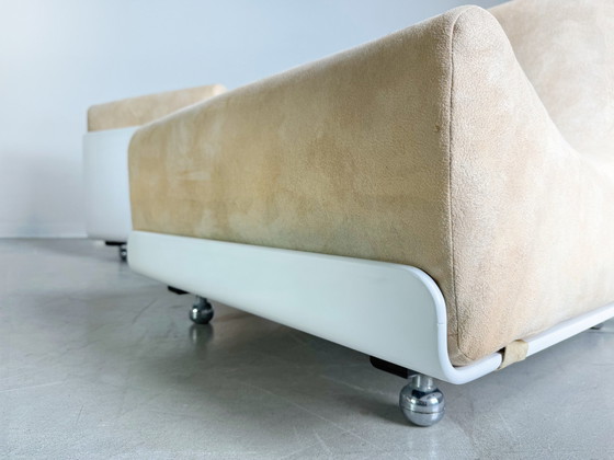 Image 1 of Set van 4 Cor Orbis Midcentury Sofa Modules Luigi Colani Ruimtetijdperk