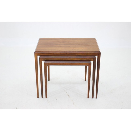 Image 1 of Vintage palissander nesttafels van Johannes Andersen voor Cfc Christensen uit Silkeborg, Denemarken 1960