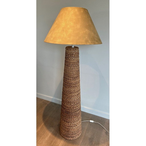 Vintage touw vloerlamp
