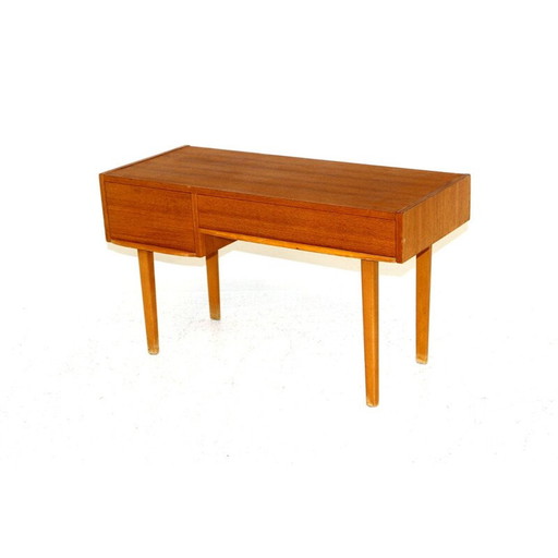 Vintage console van teak en beukenhout, Zweden 1960