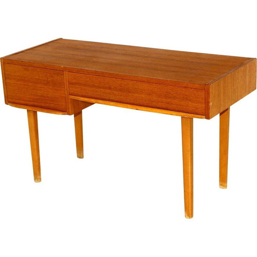 Vintage console van teak en beukenhout, Zweden 1960