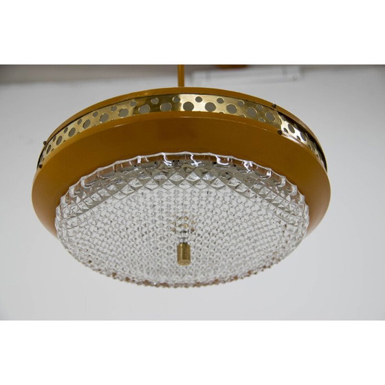 Image 1 of Vintage metalen hanglamp van Ludib Bratislava, Tsjecho-Slowakije 1960