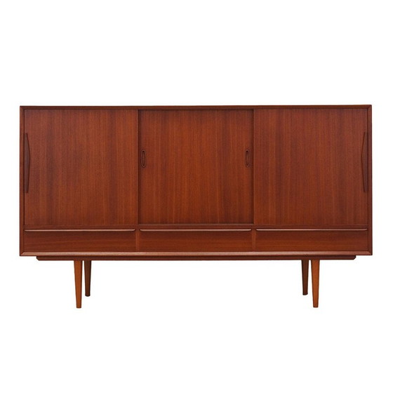 Image 1 of Vintage teakhouten highboard, Denemarken 1960