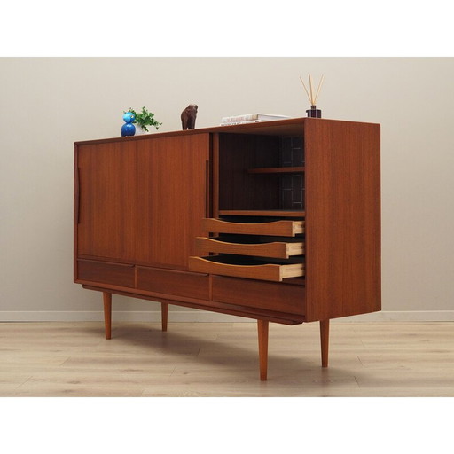 Vintage teakhouten highboard, Denemarken 1960
