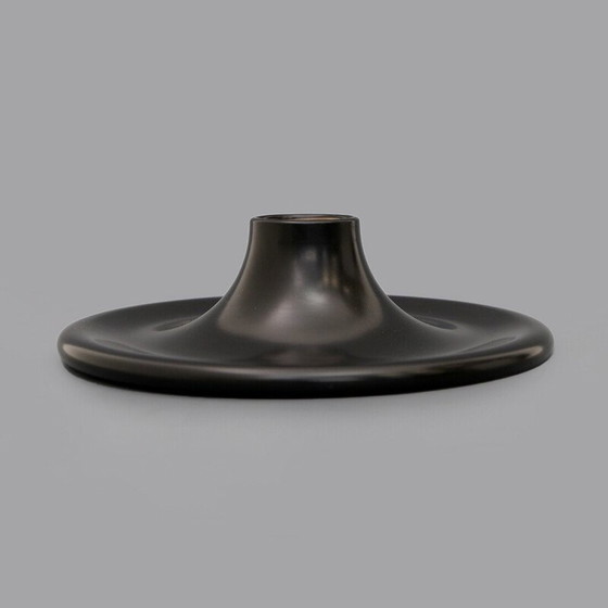 Image 1 of Vintage zwart metalen kegel wandlamp, jaren 1960