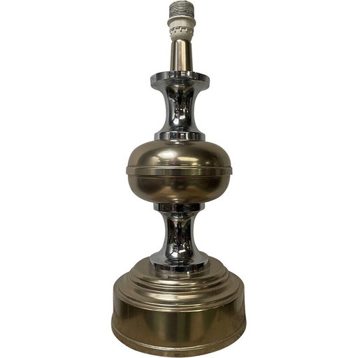 Vintage kapperslamp in chroom en metaal, 1970