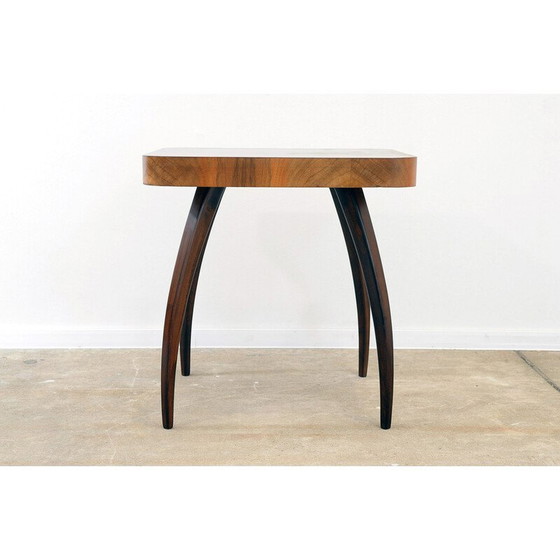 Image 1 of Vintage spider tafel H259 in walnoot door Jindřich Halabala, Tsjecho-Slowakije 1950
