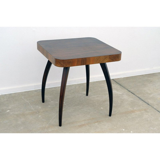 Image 1 of Vintage spider tafel H259 in walnoot door Jindřich Halabala, Tsjecho-Slowakije 1950