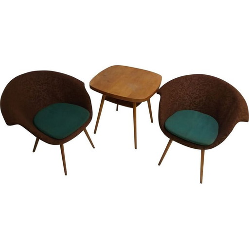 Vintage woonkamer set Navratil, Tsjecho-Slowakije 1960