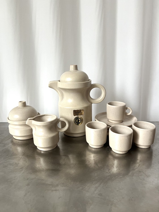 Image 1 of Vintage Espresso Set Koffie Ceramfata Italië 1976