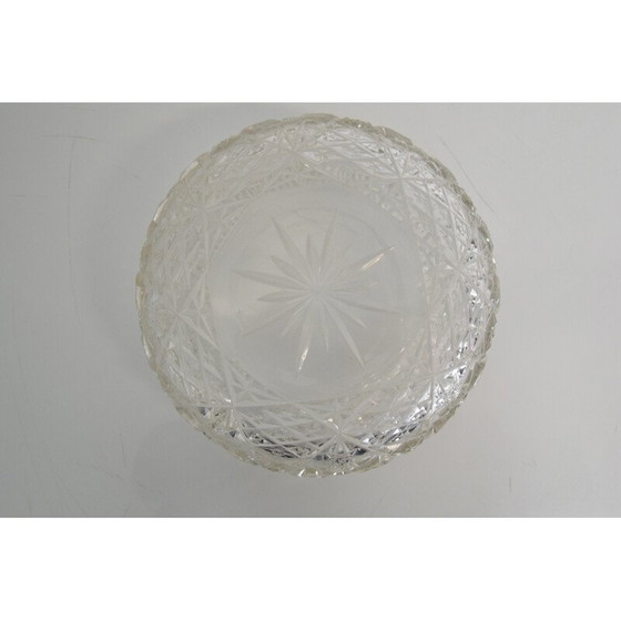 Image 1 of Kom van geslepen glas uit Mid Century, Tsjecho-Slowakije 1950