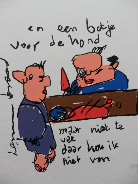 Image 1 of Herman Brood---Botje Voor De Hond--Met Certificaat.