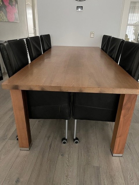 Image 1 of Hans Daalder Design Eettafel Steel