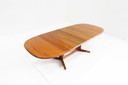 Vintage Glostrup Danish oval  dining table 1960s