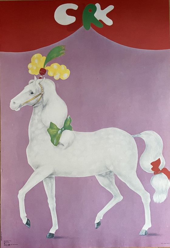 Image 1 of Maciej Urbaniec (1925-2004), Circuspaard, 1978, Poster No 27, Originele Vintage Poster