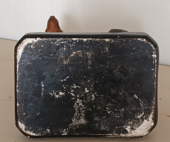Image 1 of Gesigneerd Vintage Gipsen Hondenbeeldje