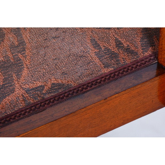 Image 1 of Vintage Art Deco walnoten fauteuil, Tsjecho-Slowakije 1920