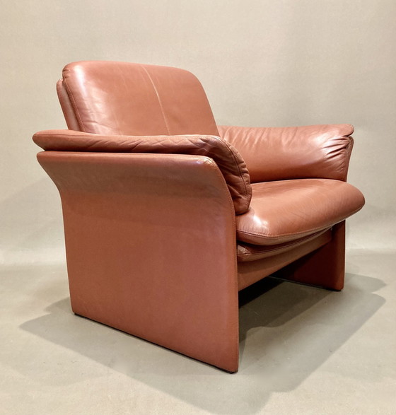 Image 1 of Paar design leren fauteuils "Erpo".