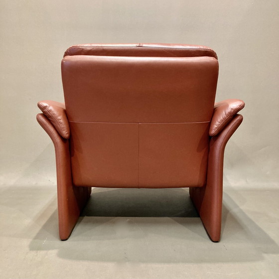 Image 1 of Paar design leren fauteuils "Erpo".