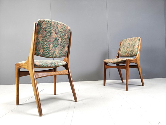 Image 1 of Set van 6 Scandinavische eetkamerstoelen, 1960S