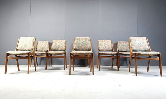 Image 1 of Set van 6 Scandinavische eetkamerstoelen, 1960S