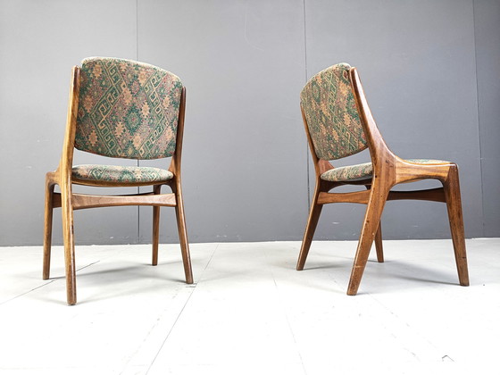 Image 1 of Set van 6 Scandinavische eetkamerstoelen, 1960S