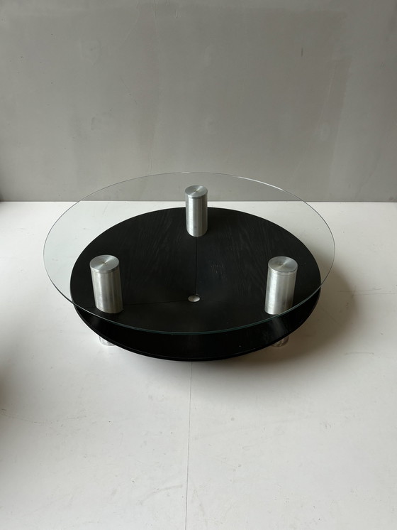 Image 1 of Vintage Aluminium Salontafel, 1970