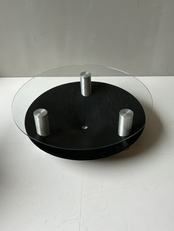 Image 1 of Vintage Aluminium Salontafel, 1970