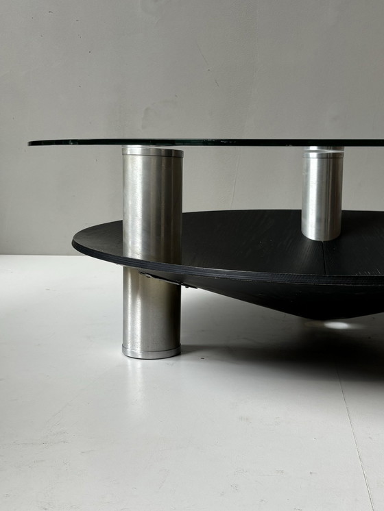 Image 1 of Vintage Aluminium Salontafel, 1970