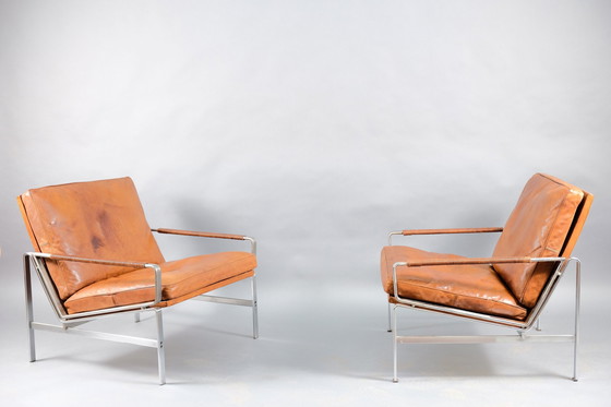 Image 1 of Fauteuils van Preben Fabricius & Jørgen Kastholm voor Kill International, jaren 1960, set van 2