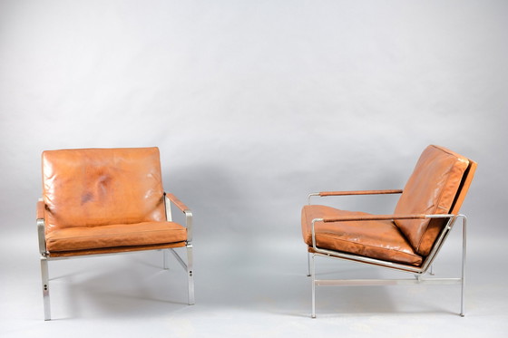 Image 1 of Fauteuils van Preben Fabricius & Jørgen Kastholm voor Kill International, jaren 1960, set van 2