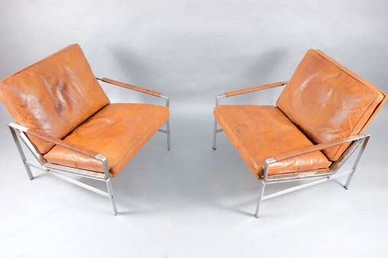 Image 1 of Fauteuils van Preben Fabricius & Jørgen Kastholm voor Kill International, jaren 1960, set van 2