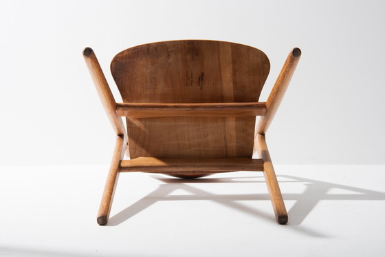 Image 1 of Set Sawbuck Eetkamerstoelen - Hans J. Wegner