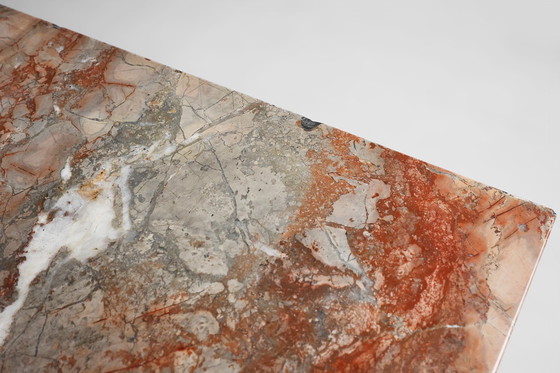 Image 1 of Franse Louis Philippe ladenkast met roze marmeren blad, 1850S