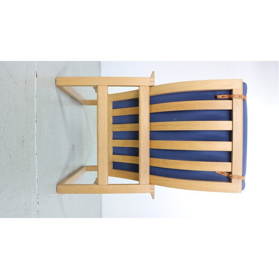 Image 1 of Vintage fauteuil met teakhouten voetenbank van Søren Ladefoged voor SL Møbler, Denemarken 1960