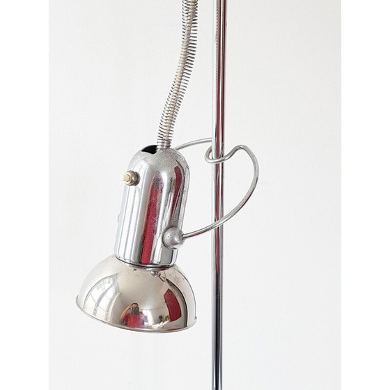 Image 1 of Vintage architecturale lamp in verzilverd staal, 1970