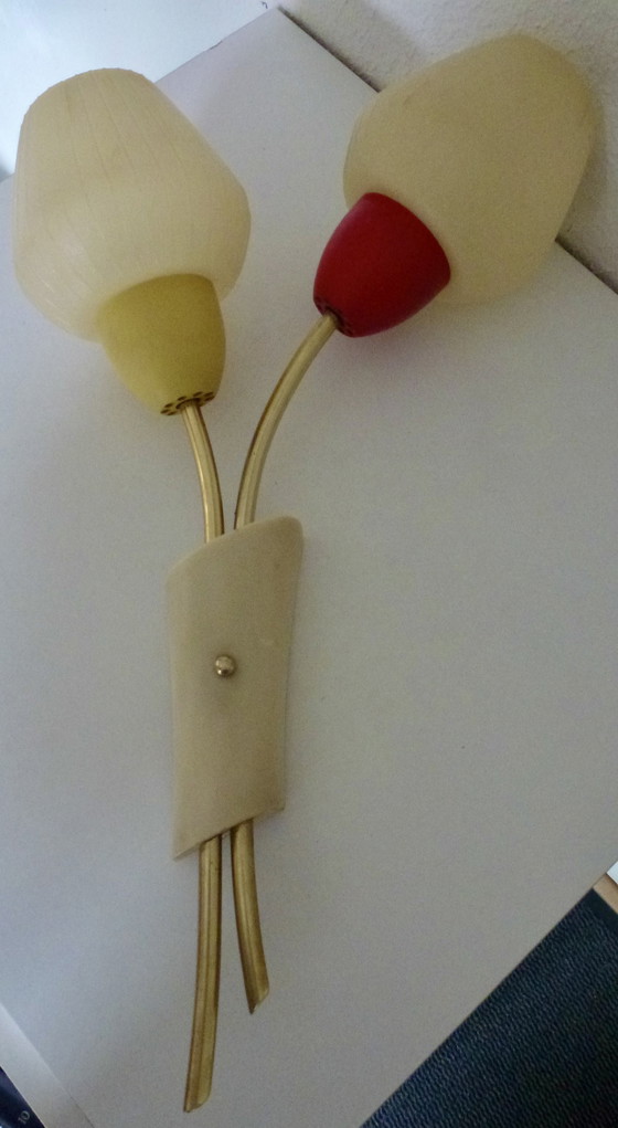 Image 1 of Erco Vintage Wandlamp Van Plastic En Perspex, 1970.