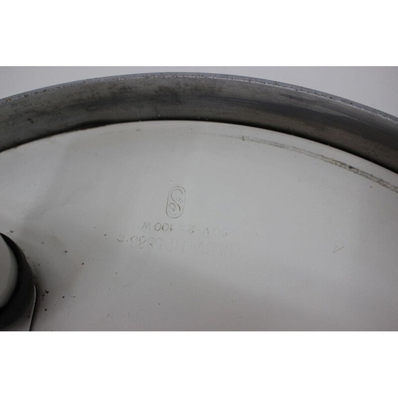 Image 1 of Vintage verchroomde plafondlamp Bauhaus, Tsjecho-Slowakije 1940