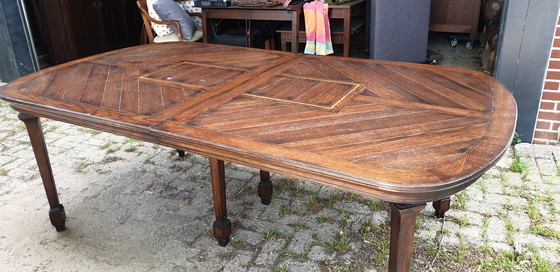 Image 1 of Uitschuifbaar Eetkamer Tafel Jugendstil 